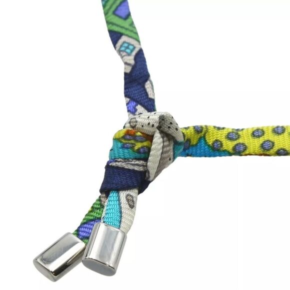 HERMES ISTHME Pigment Lacquer Silk Cord Necklace Pendant - Picture 8 of 10